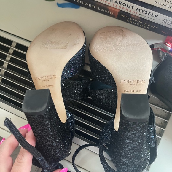 Glitter Jimmy Choo party shoes - Picture 2 of 4